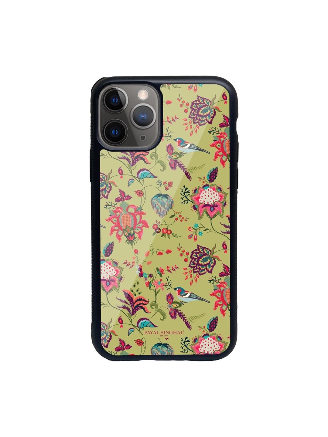macmerise Green & Pink Payal Singhal Chidiya Pattern iPhone 11 Pro Max Back Case