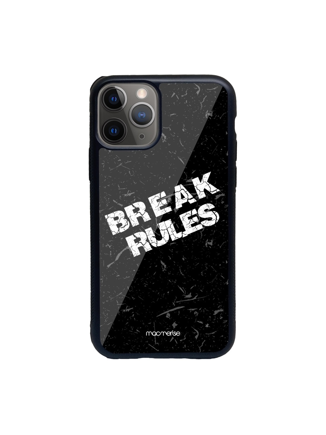 macmerise Black & White Break Rules iPhone 11 Pro Max Back Case