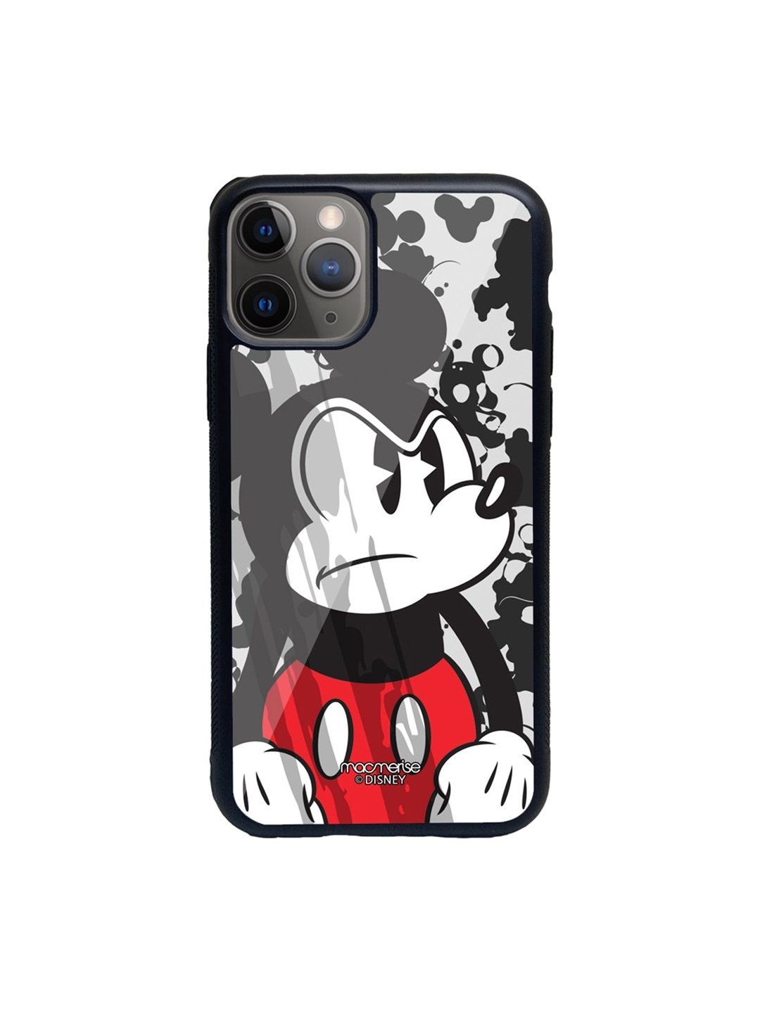 macmerise Black & Red Grumpy Mickey Printed iPhone 11 Pro Max Back Case