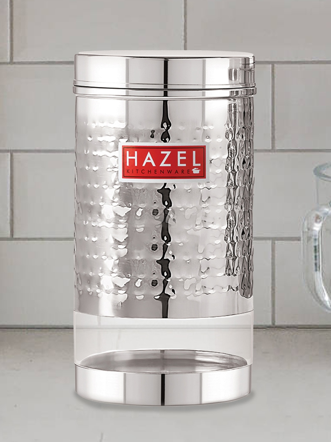 HAZEL Set Of 6 Silver-Toned & Transparent Hammered Stainless Steel See-Through Containers 1200 ml
HAZEL Set Of 6 Silver-Toned & Transparent Hammered Stainless Steel See-Through Containers 1200 ml