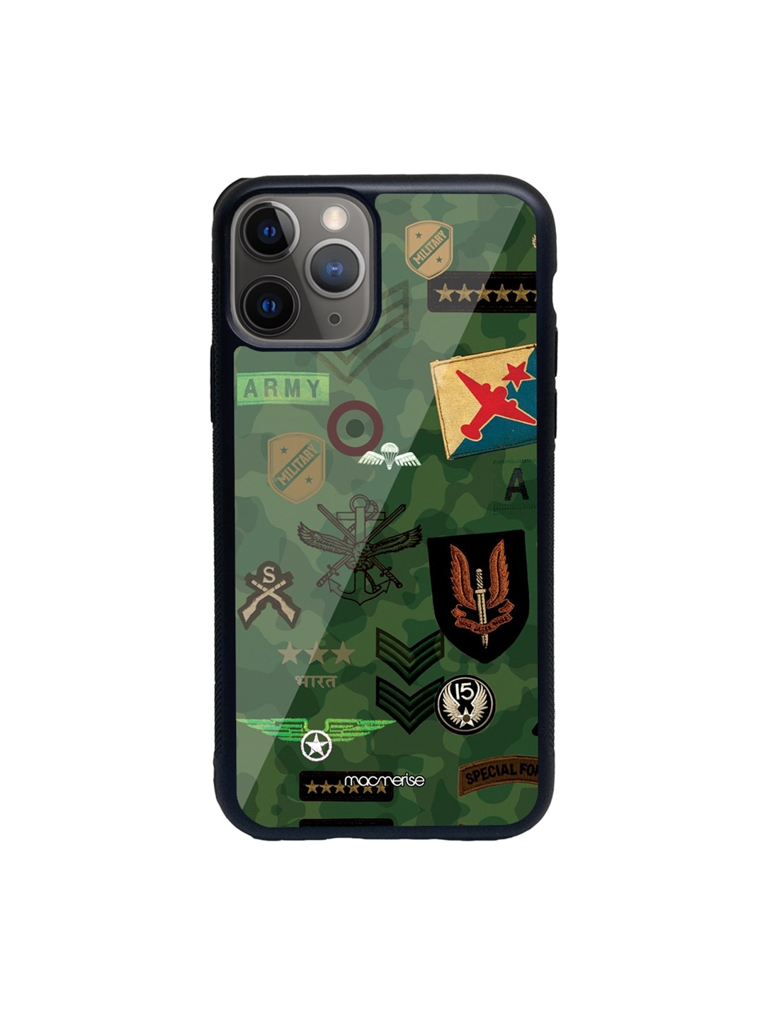 Macmerise Green & Black Roger That Green Glass iPhone 11 Pro Max Phone Case