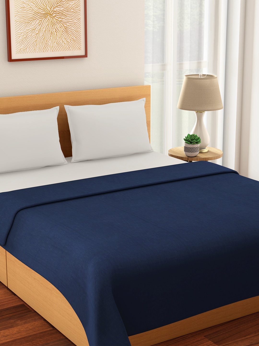 Living scapes by Pantaloons by Pantaloons by Pantaloons Blue Solid Double Queen Bed Cover
Living scapes by Pantaloons by Pantaloons by Pantaloons Blue Solid Double Queen Bed Cover