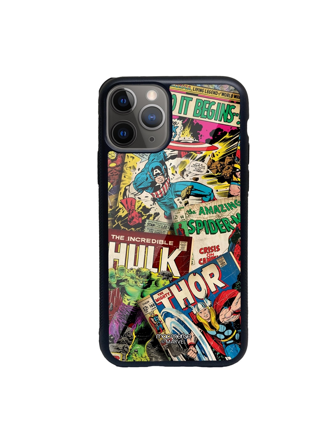 macmerise Multicoloured Marvel Comics Collection Glass iPhone 11 Pro Max Phone Case, Multi
macmerise Multicoloured Marvel Comics Collection Glass iPhone 11 Pro Max Phone Case, Multi