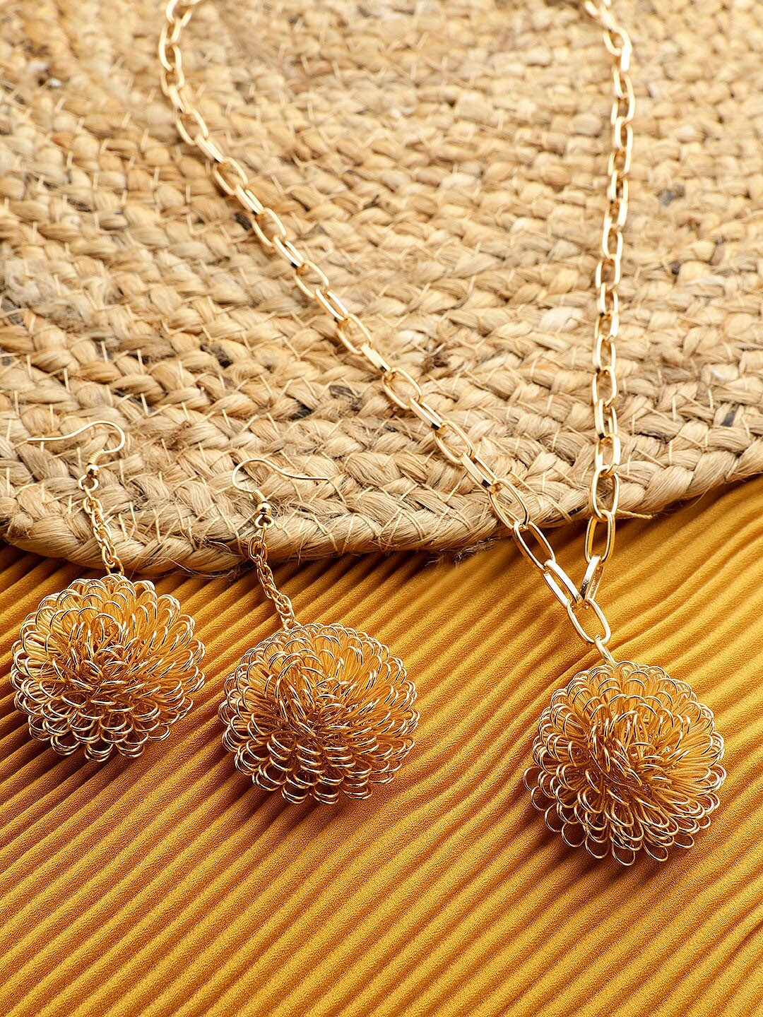 STREET 9 Women Gold-Plated Jewellery Set