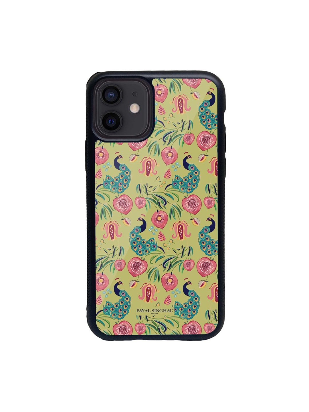 macmerise Green & Pink Payal Singhal Anaar & Mor iPhone 12 Mini Back Case