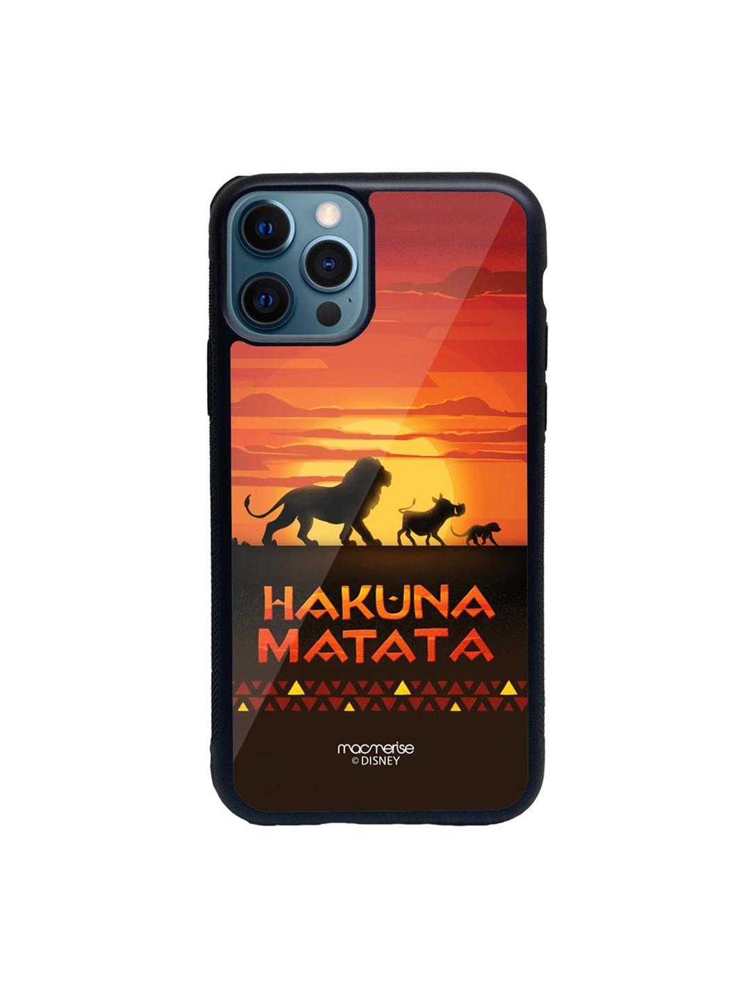 Macmerise Red & Yellow Hakuna Matata Glass iPhone 12 Pro Phone Case