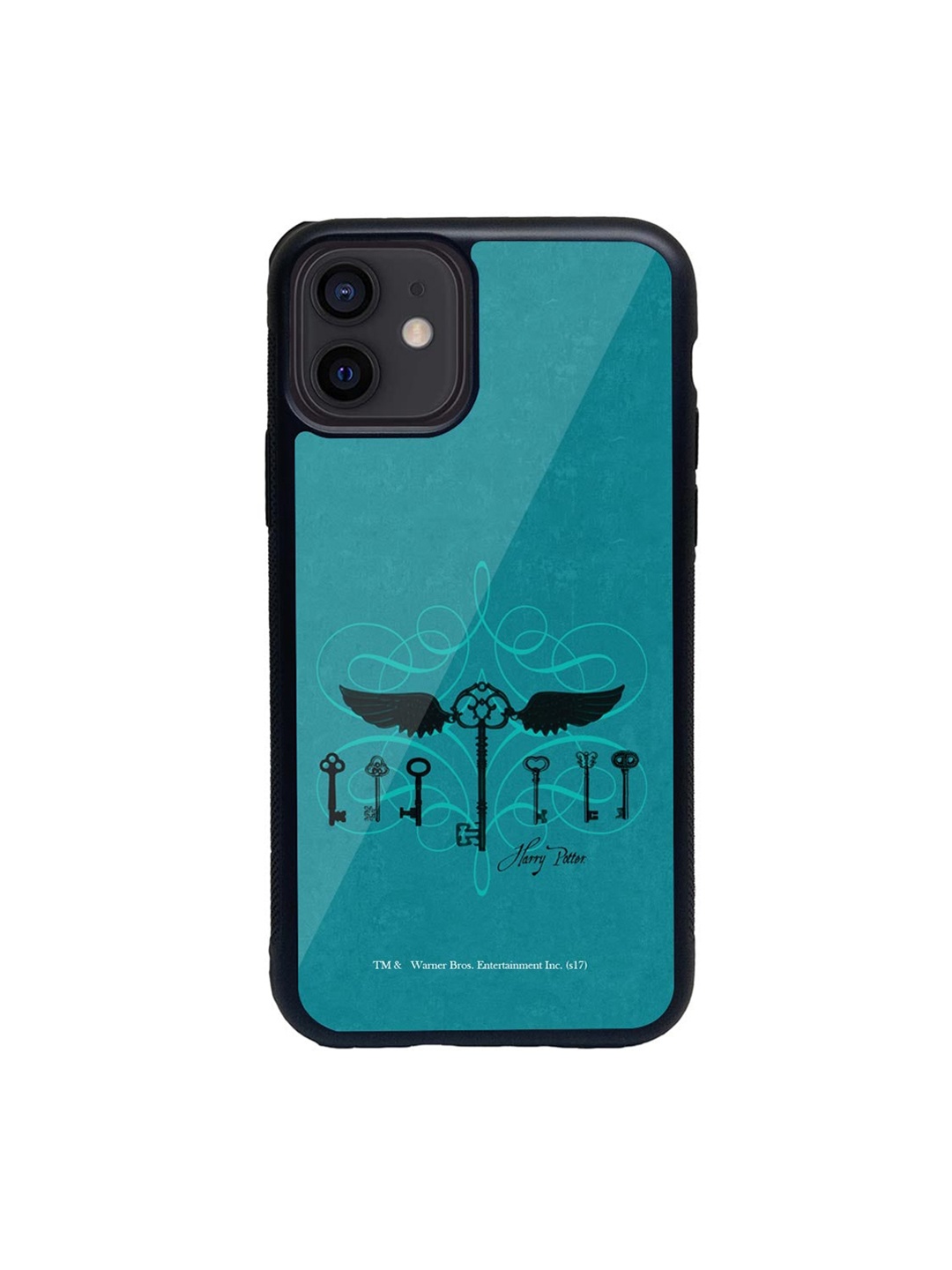 macmerise Black & Teal Blue Harry Potter Keys iPhone 12 Mini Back Case