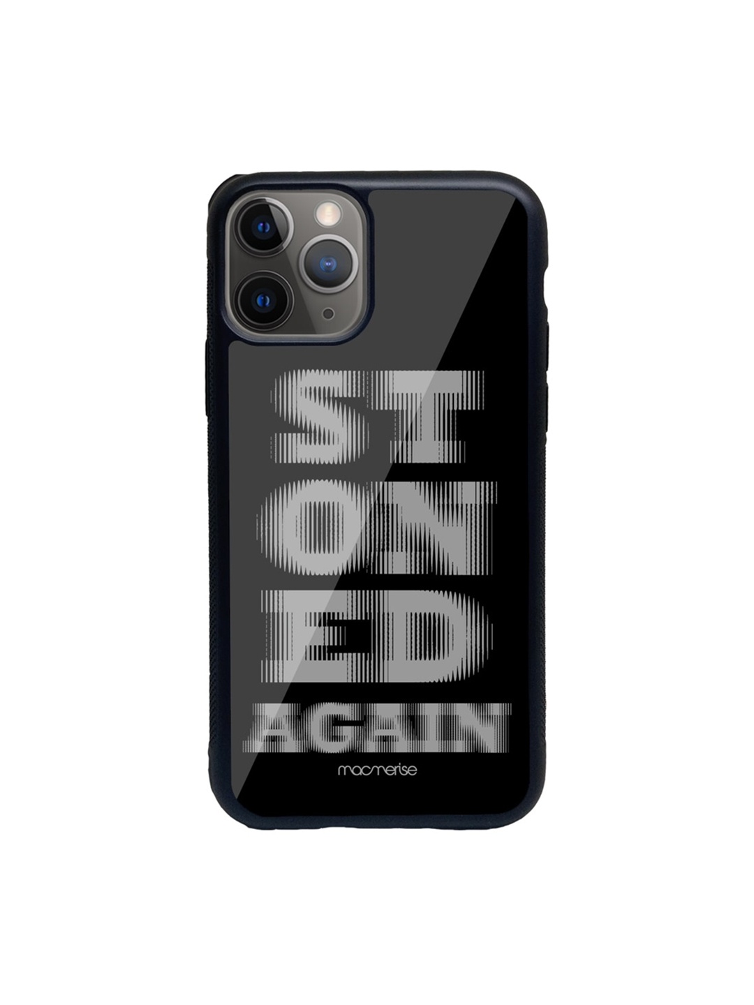 macmerise Black & Grey Stoned Again iPhone 11 Pro Max Back Case