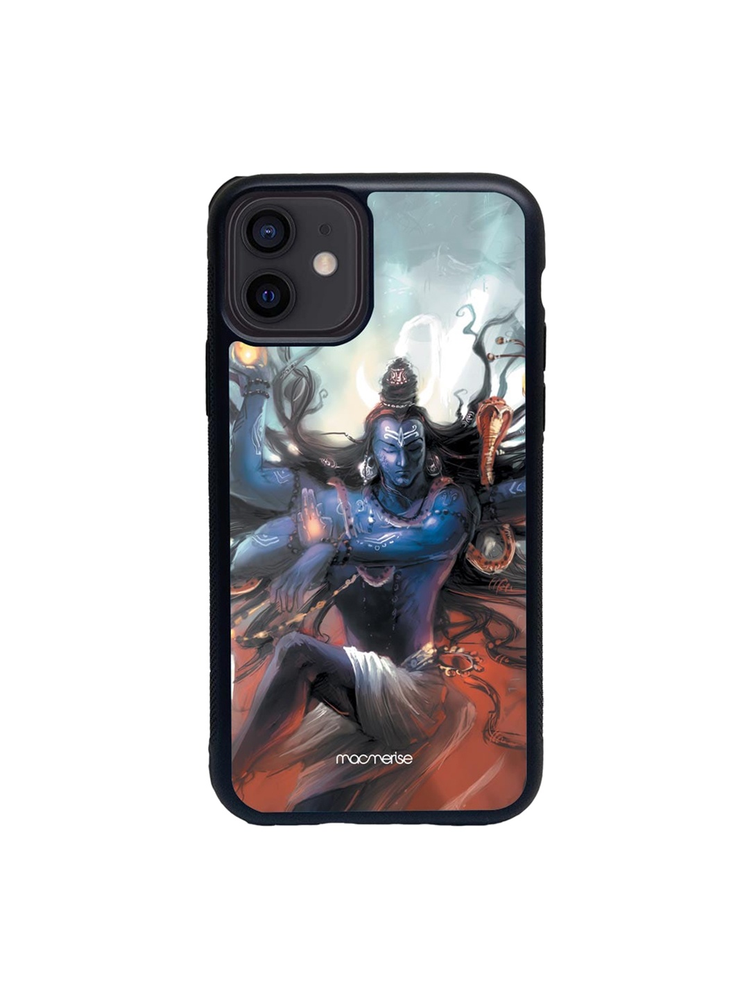 Macmerise Grey & Red Nataraj Glass iPhone 12 Mini Phone Case