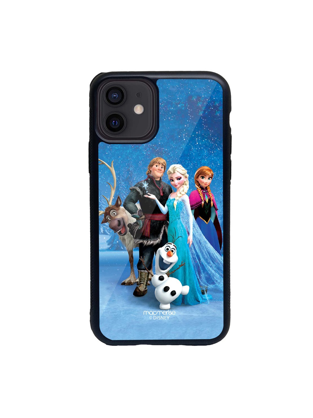 macmerise Blue & Black Frozen Together Glass iPhone 12 Mini Phone Case