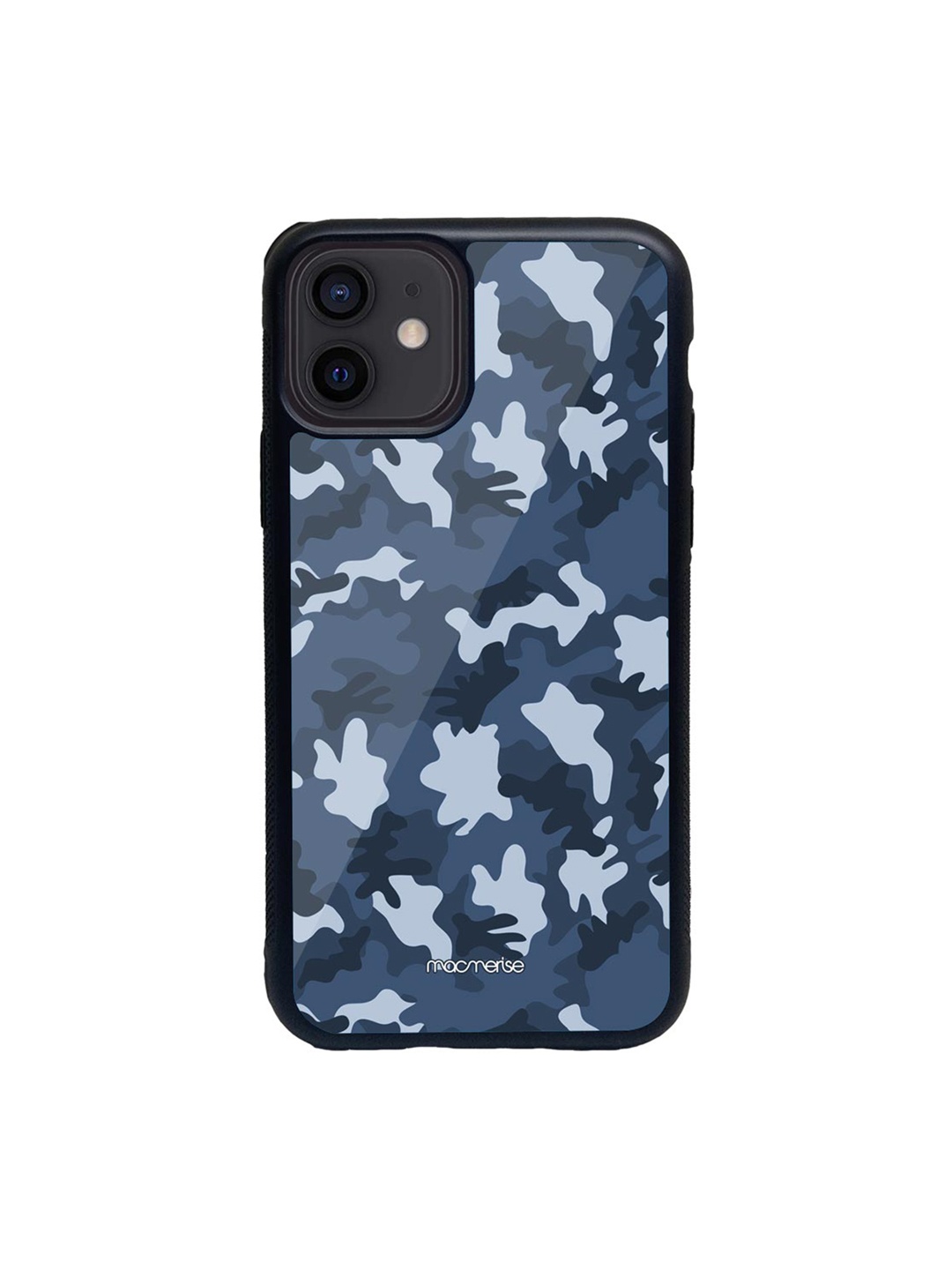 macmerise Black & Blue Camo iPhone 12 Back Case