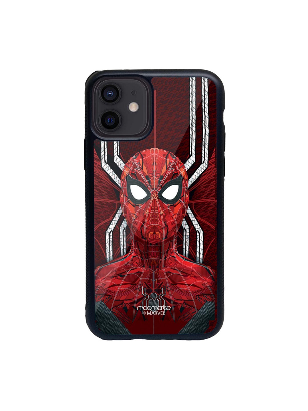 macmerise Red & White Spider Stance Printed iPhone 12 Back Case