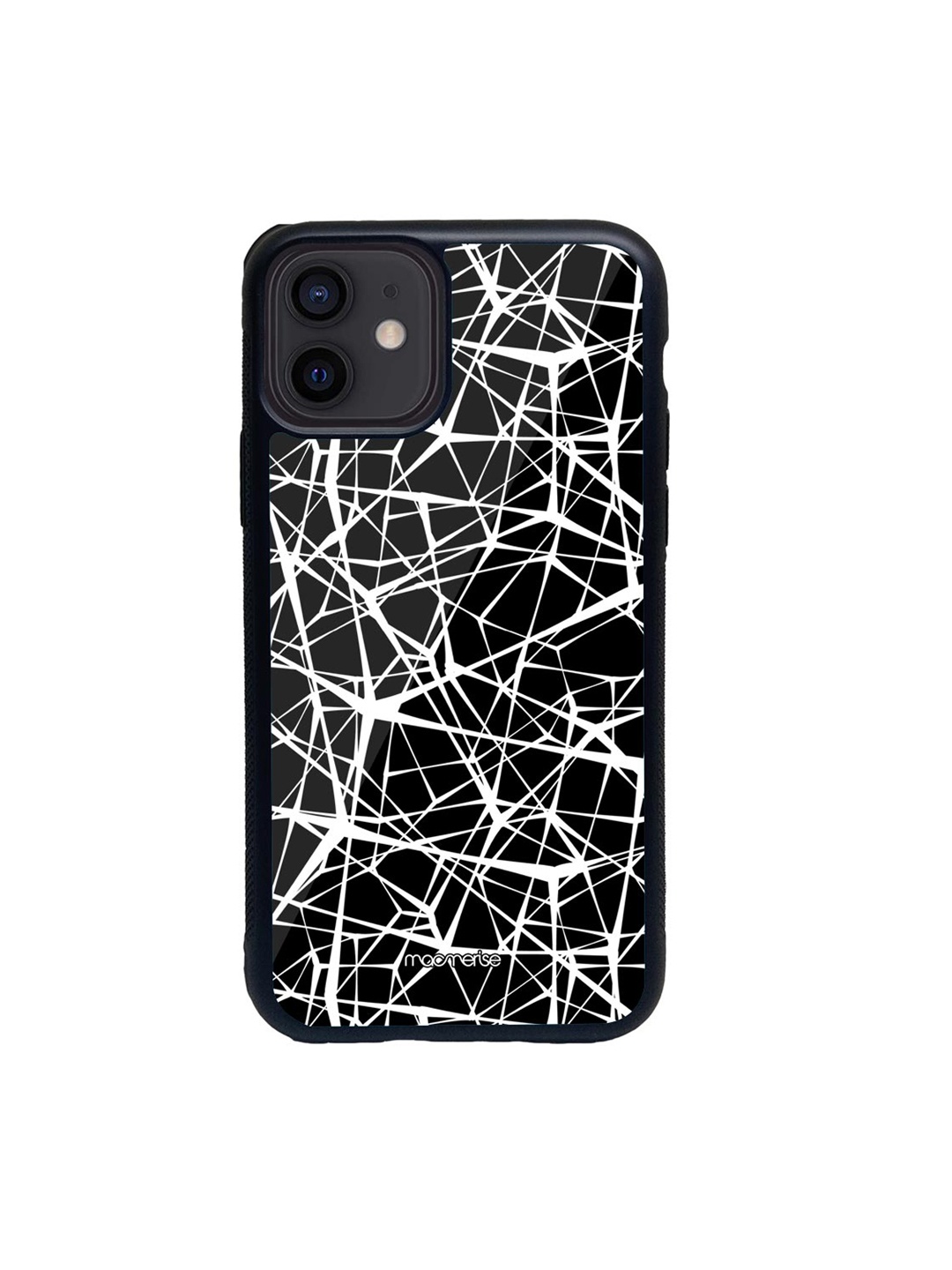 macmerise Black & White Grunge Web iPhone 12 Mini Back Case