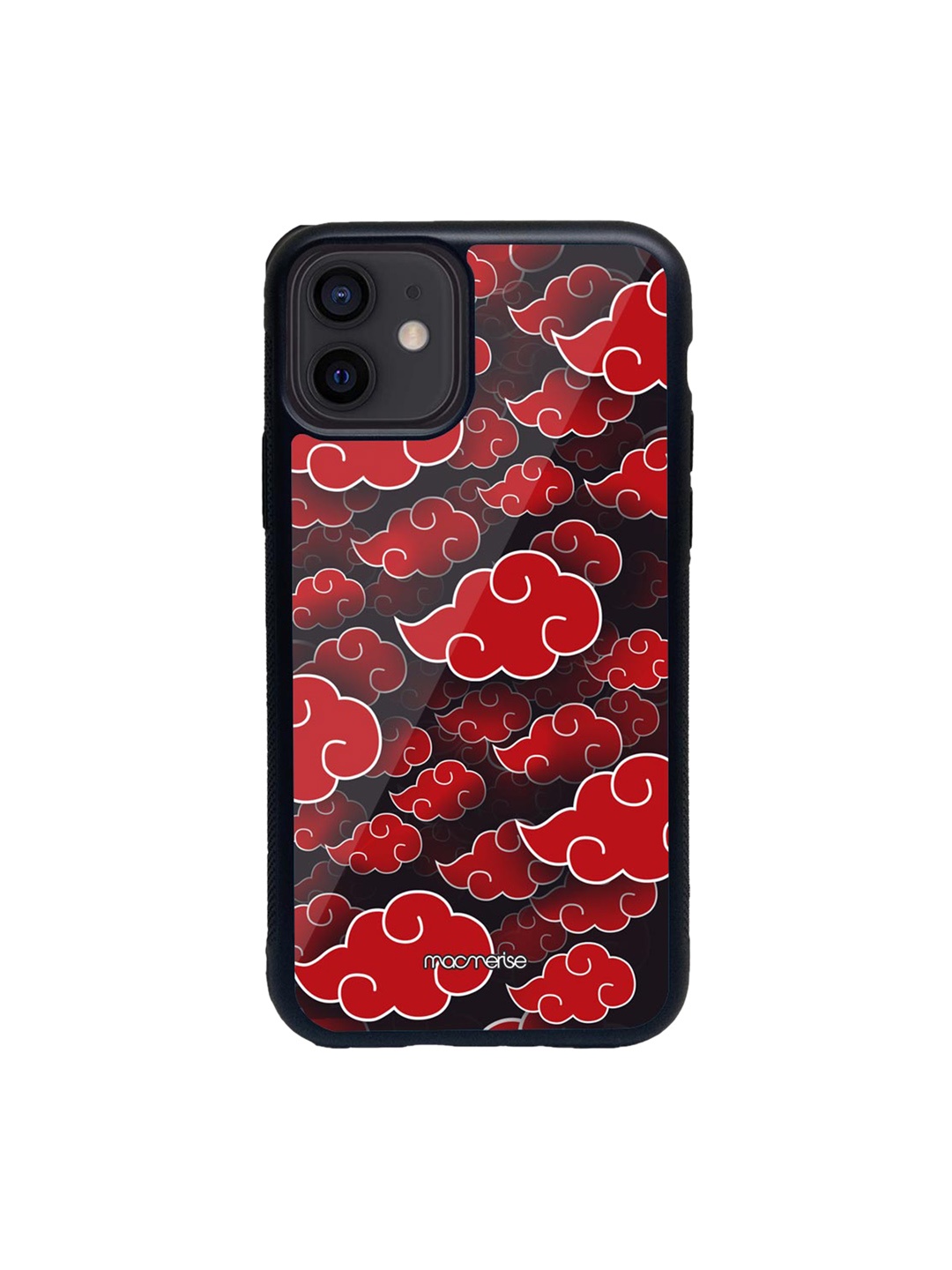 macmerise Black & Red Akatsuki Clouds iPhone 12 Back Case
