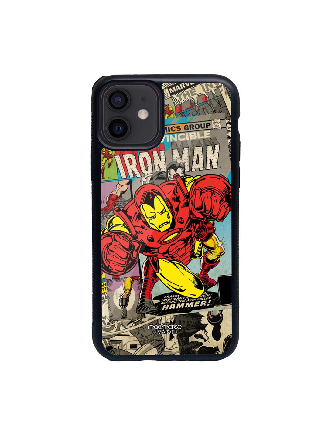 macmerise Red & Grey Comic Ironman iPhone 12 Mini Back Case