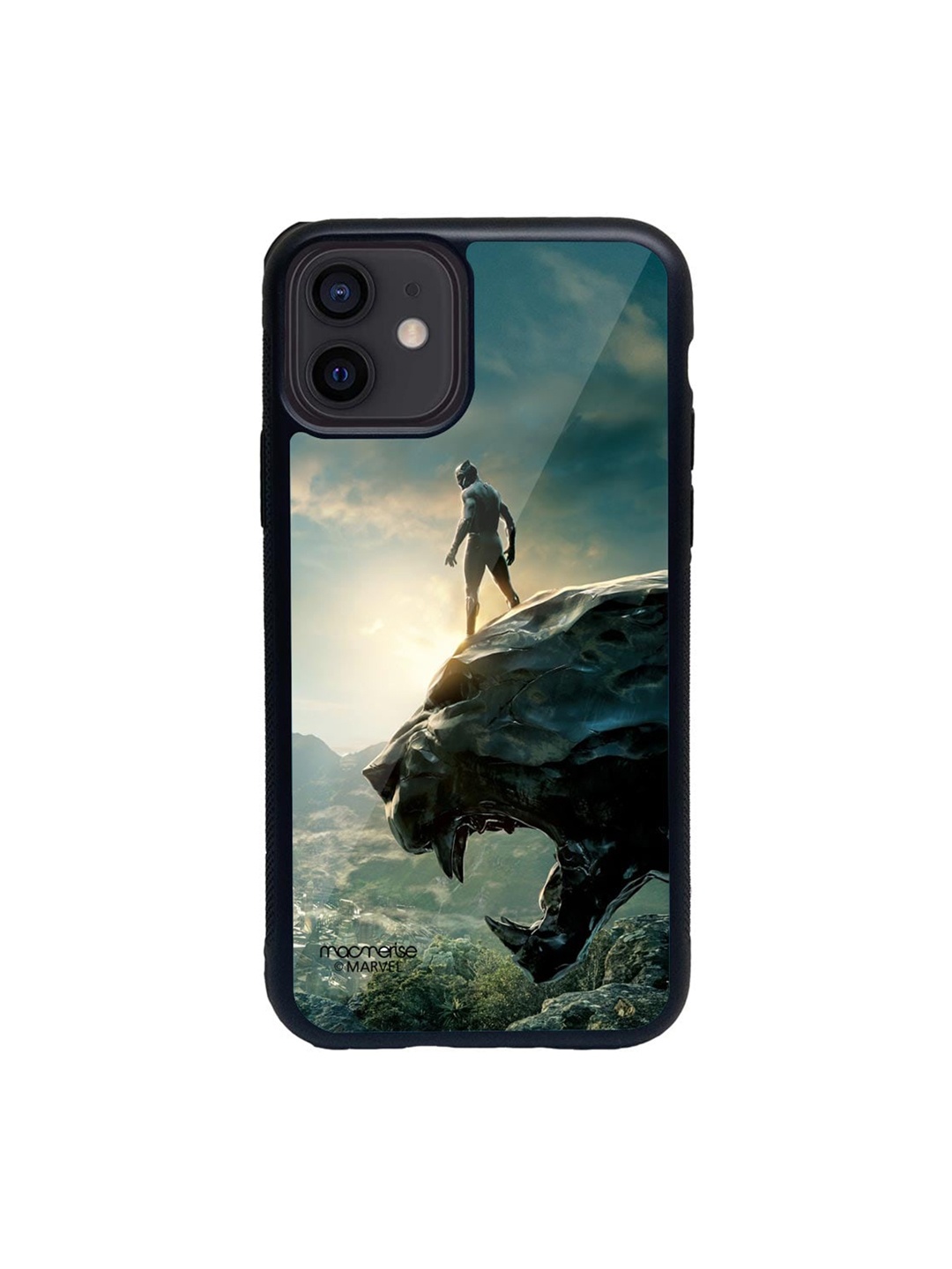 macmerise Black & Grey Panther Glorified iPhone 12 Mini Back Case