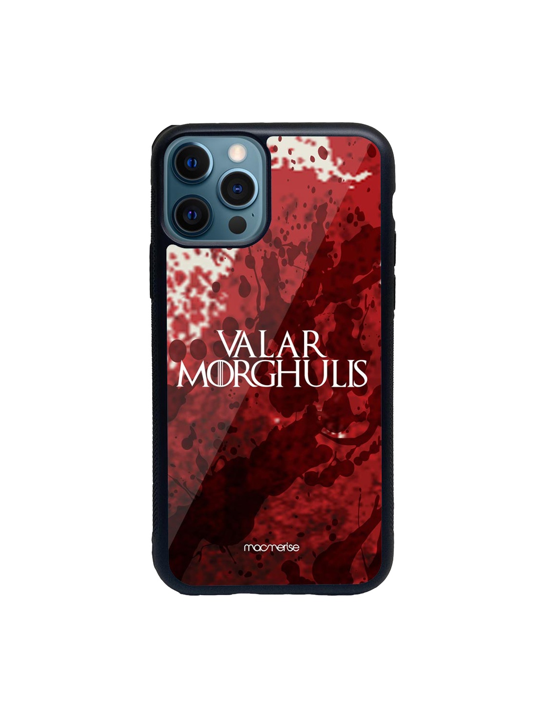 macmerise Black & Red Valar Morghulis Printed iPhone 12 Pro Back Case