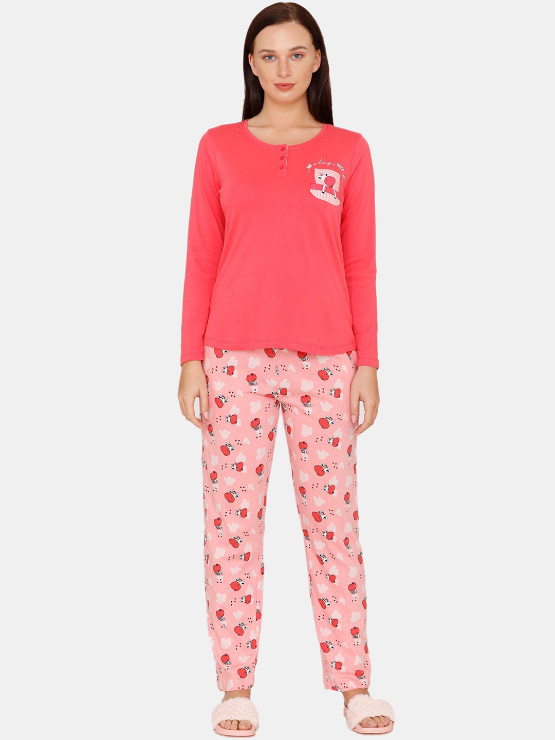 Zivame Women Pink Graphic
