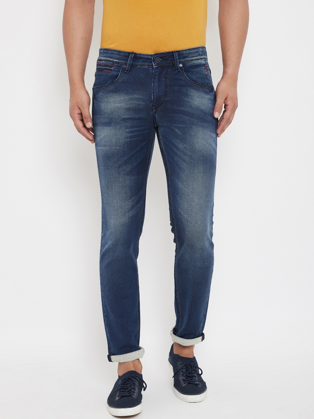 American Archer Men Blue Slim Fit Low-Rise Clean Look Jeans