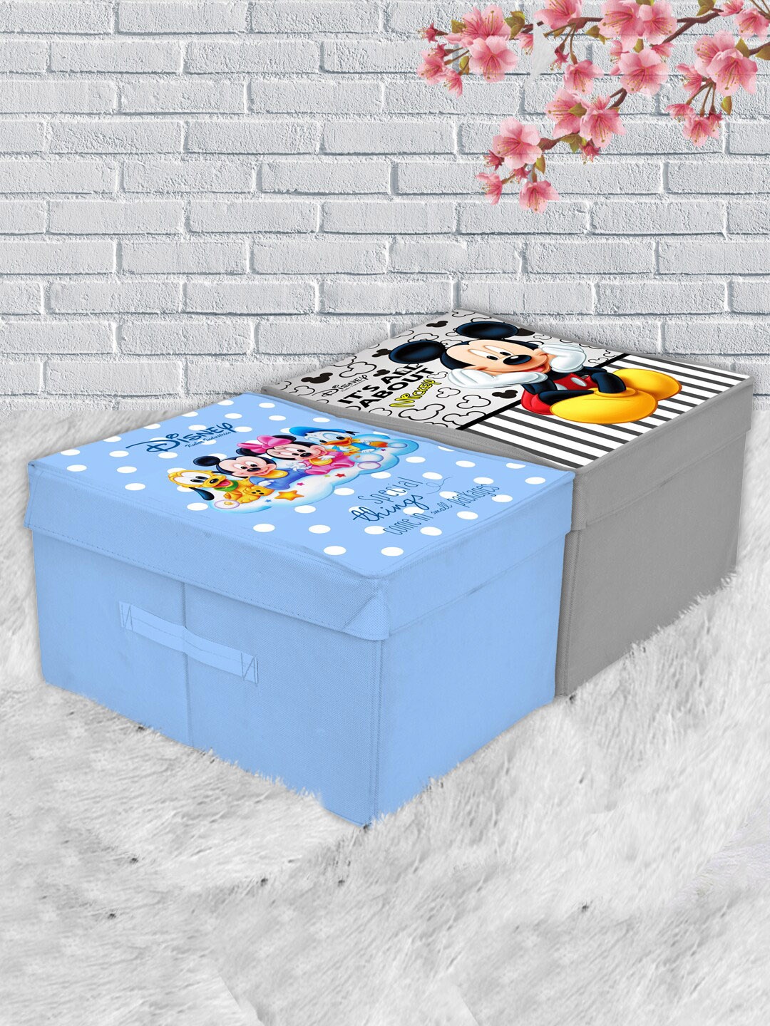 Kuber Industries Set Of 2 Disney Printed Foldable Wardrobe Organiser Box With Lid, Blue
Kuber Industries Set Of 2 Disney Printed Foldable Wardrobe Organiser Box With Lid, Blue