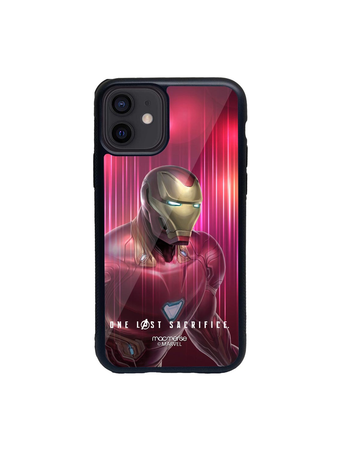 macmerise Red & Gold-Toned One Last Sacrifice Printed iPhone 12 Back Case