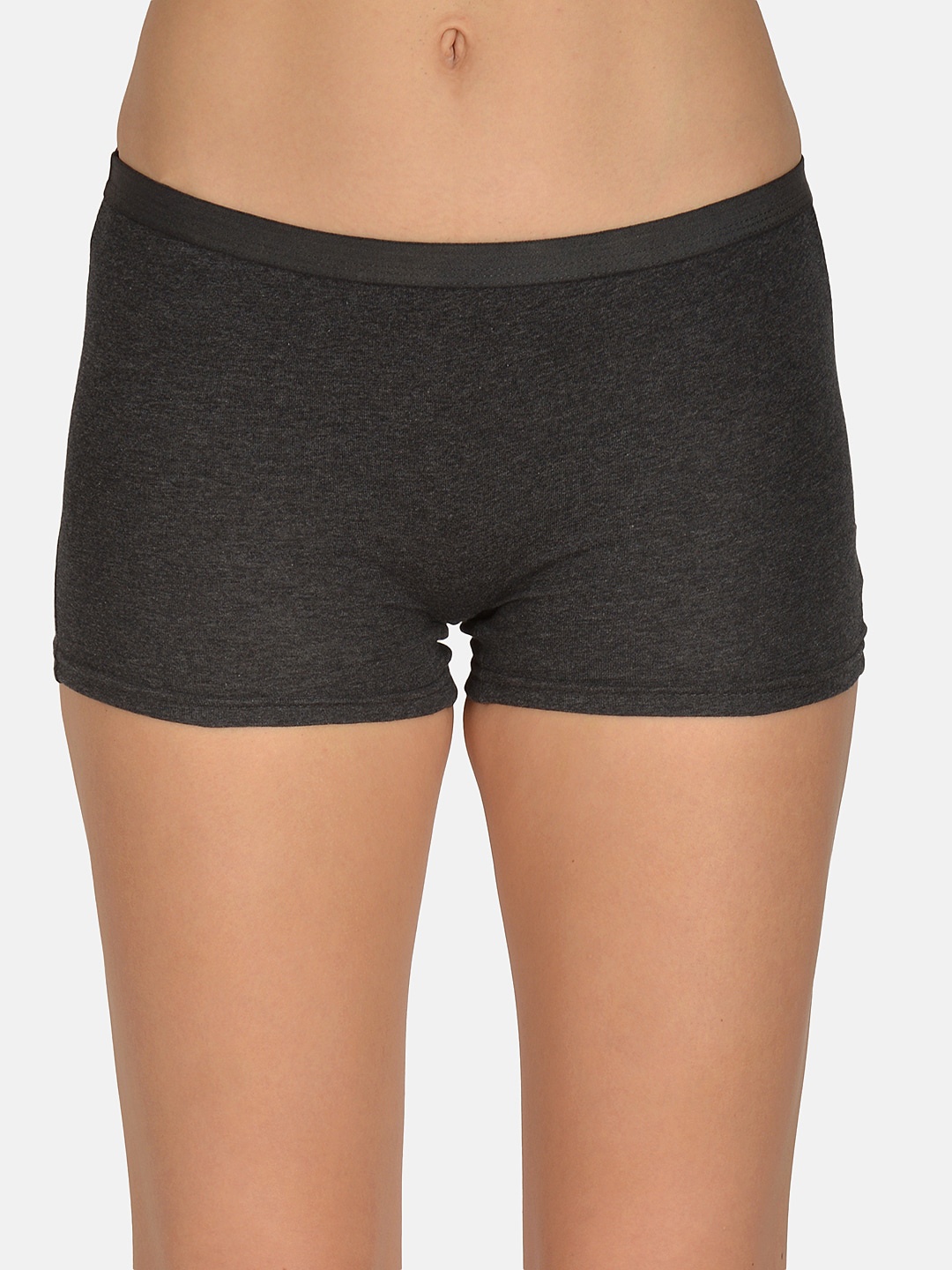 mod & shy Women Grey Solid Boyshorts MU168