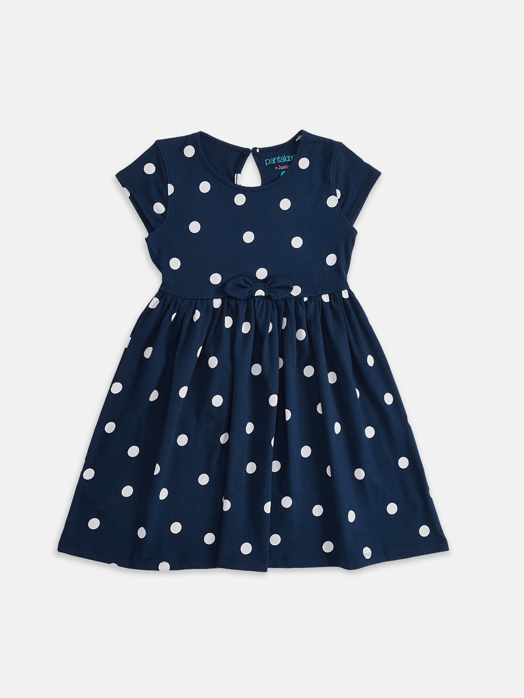 Pantaloons Junior Girls Navy Blue & White Polka Dot Printed Cotton Fit and Flare Dress
Pantaloons Junior Girls Navy Blue & White Polka Dot Printed Cotton Fit and Flare Dress