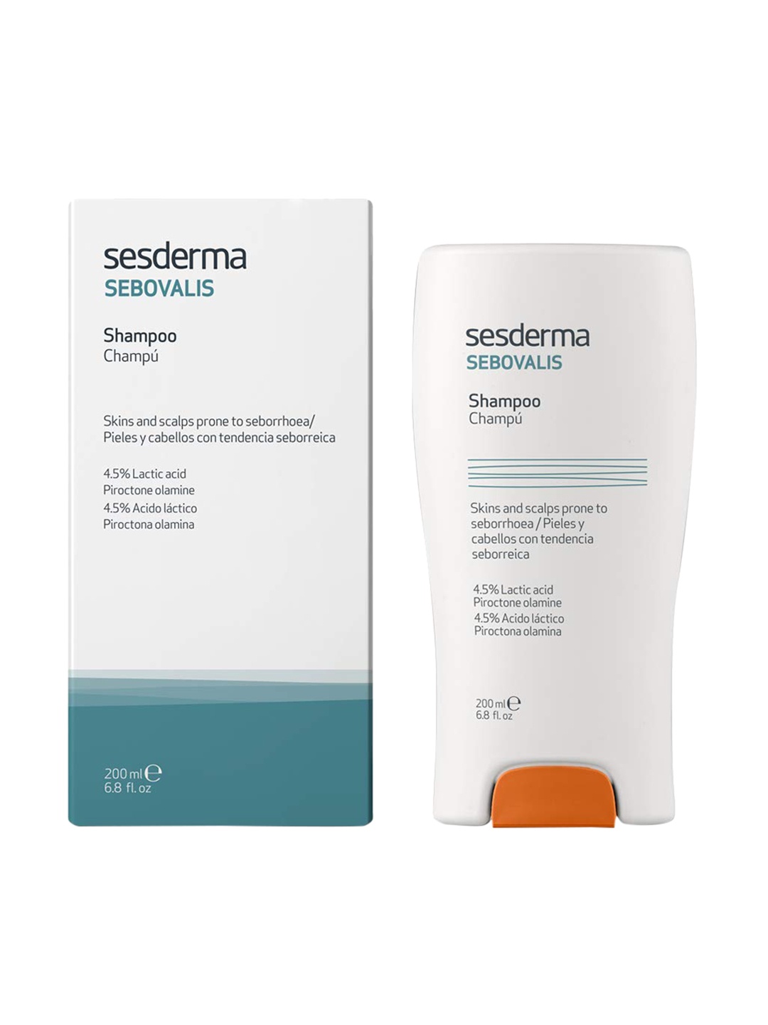 Sesderma Sebovalis Treatment Shampoo - 200 ml, White