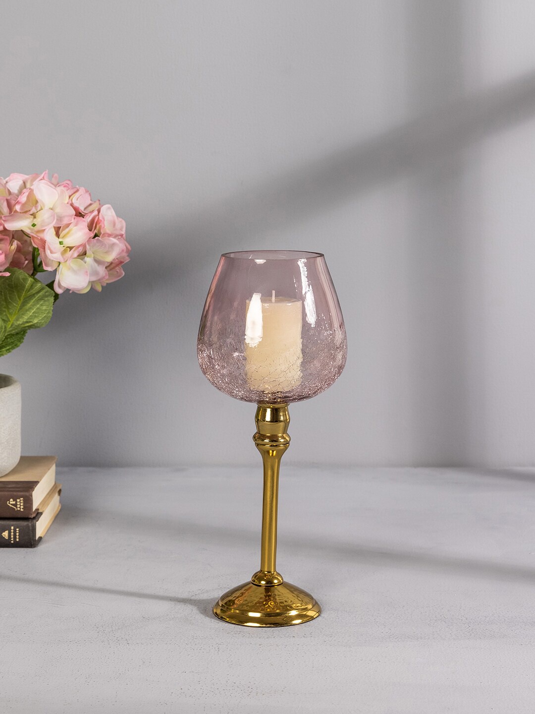 Pure Home and Living Pink & Gold-Toned Textured Glass Small Mia Votive Candle Holder
Pure Home and Living Pink & Gold-Toned Textured Glass Small Mia Votive Candle Holder
