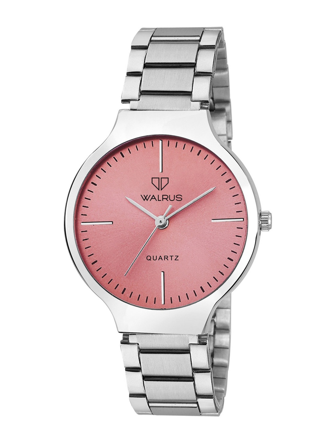 Walrus Women Pink & Silver-Toned Analogue Watch