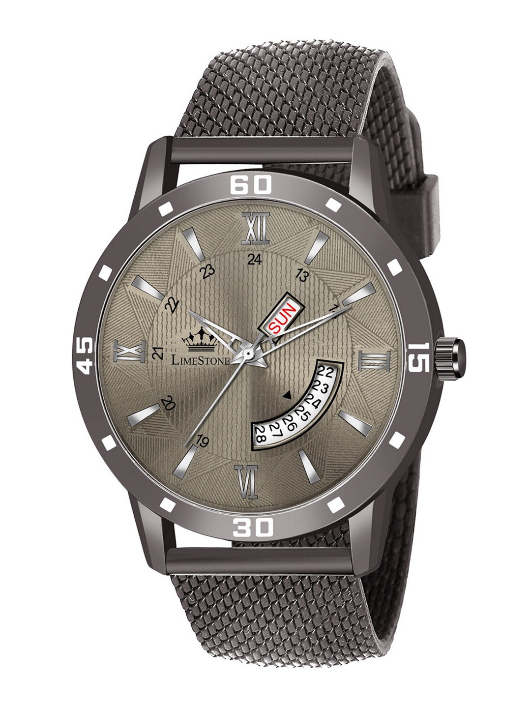 MONTVITTON Men Grey Analogue Watch MV1226-GR