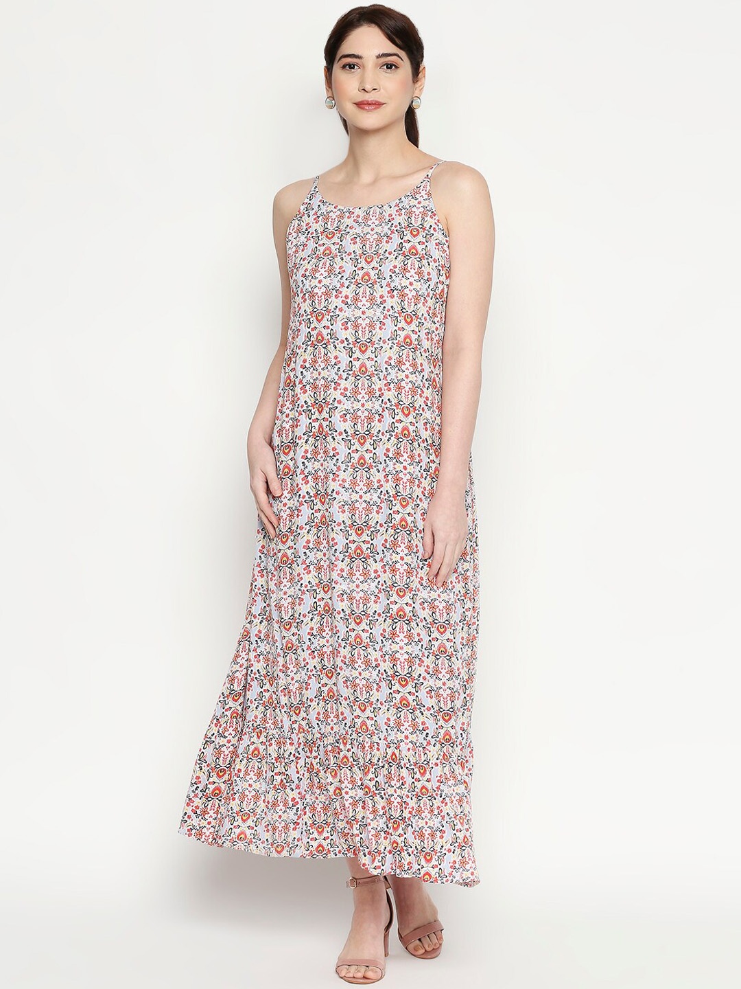 People Off White Floral Maxi Dress