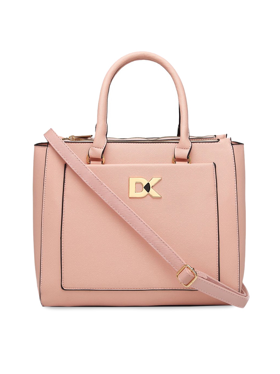 Diana Korr Pink Solid Handheld Bag