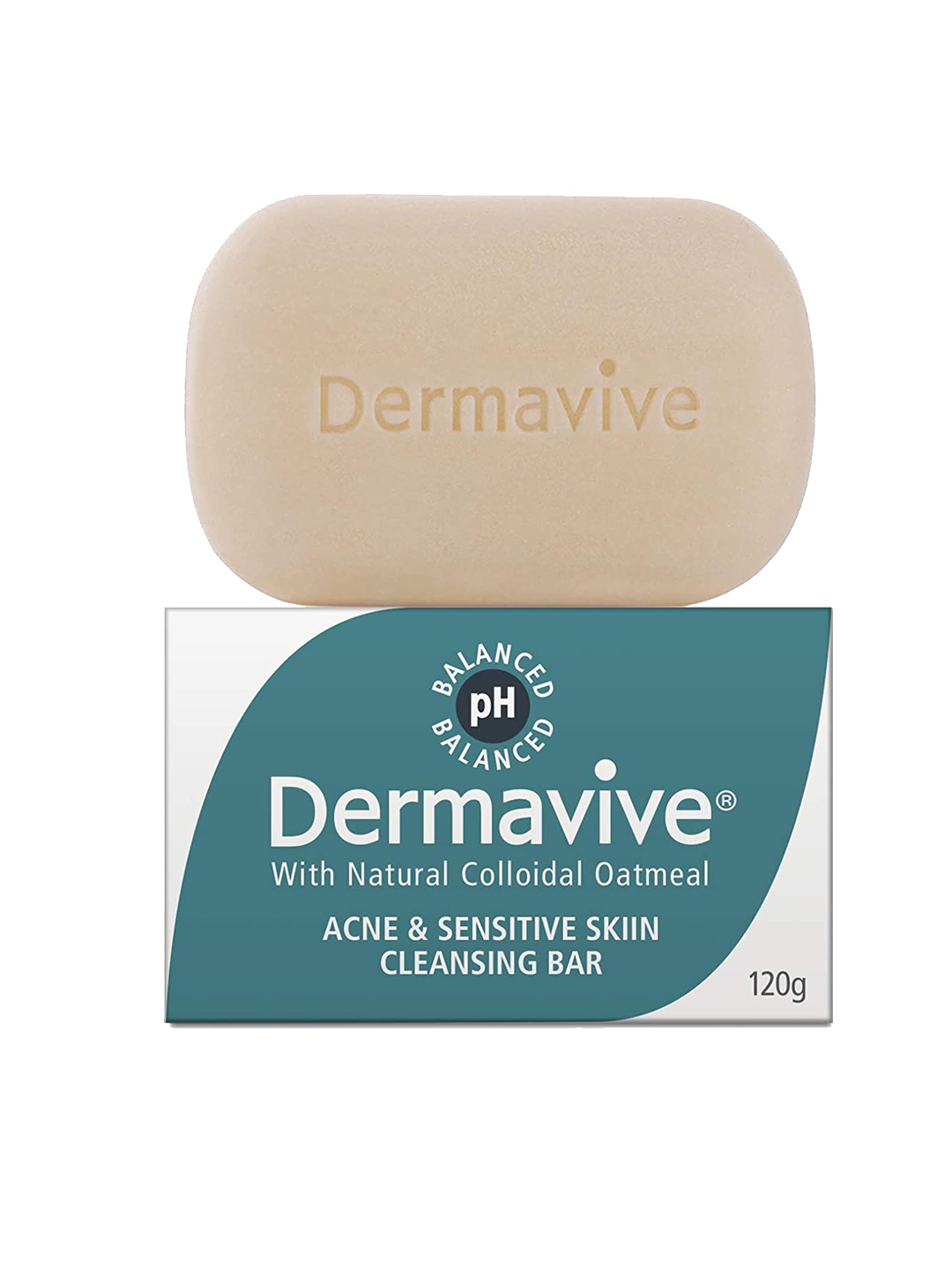 DERMAVIVE Unisex Acne Skin Cleansing Bar - 120 g, Transparent