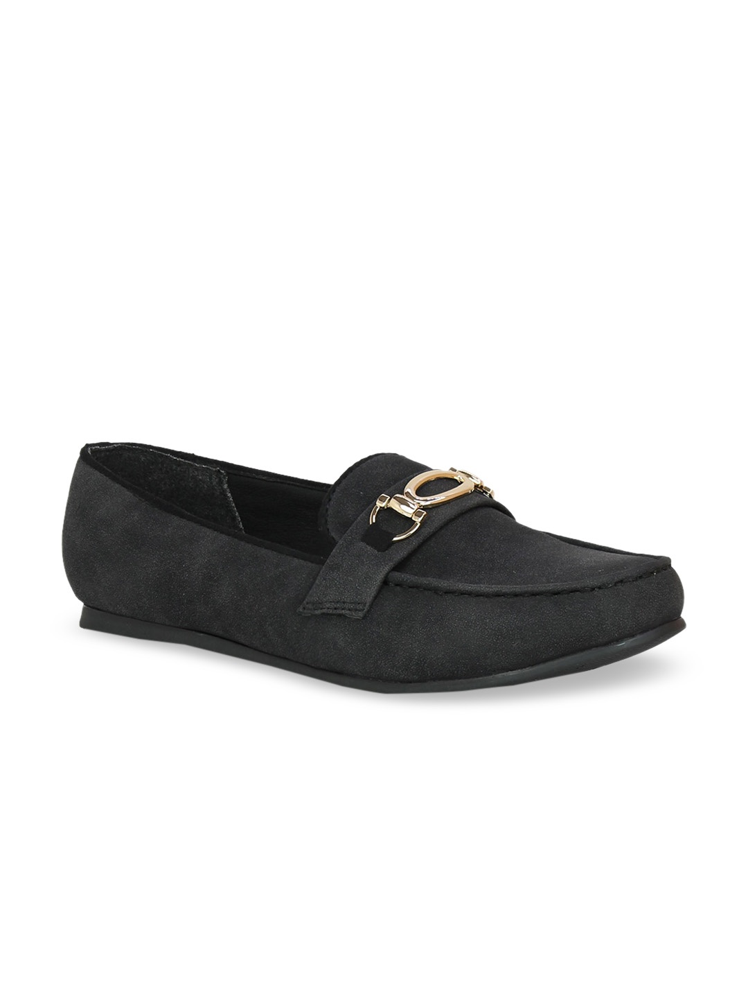 Inc 5 Women Black Solid Ballerinas