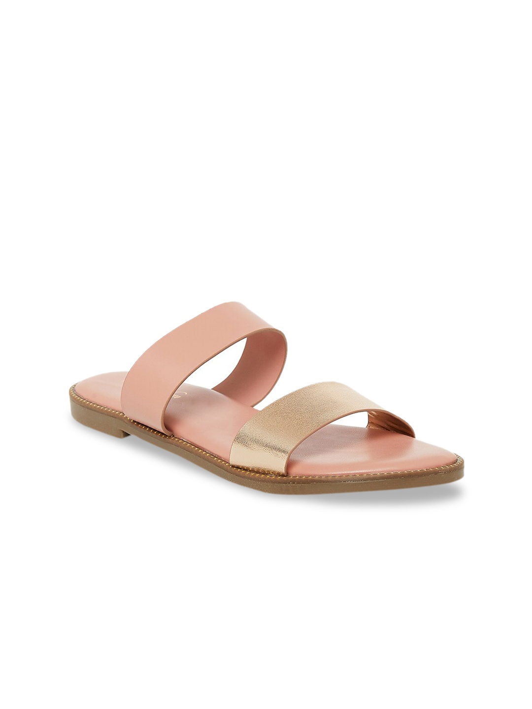 Forever Glam by Pantaloons Women Pink Solid Open Toe Flats
