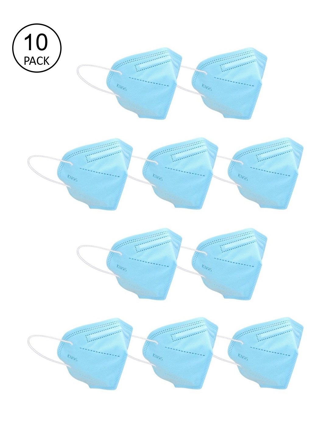 OOMPH Unisex Pack Of 10 Blue Solid 5 Ply Anti-Pollution Reusable Protective KN95 Outdoor Masks
OOMPH Unisex Pack Of 10 Blue Solid 5 Ply Anti-Pollution Reusable Protective KN95 Outdoor Masks
