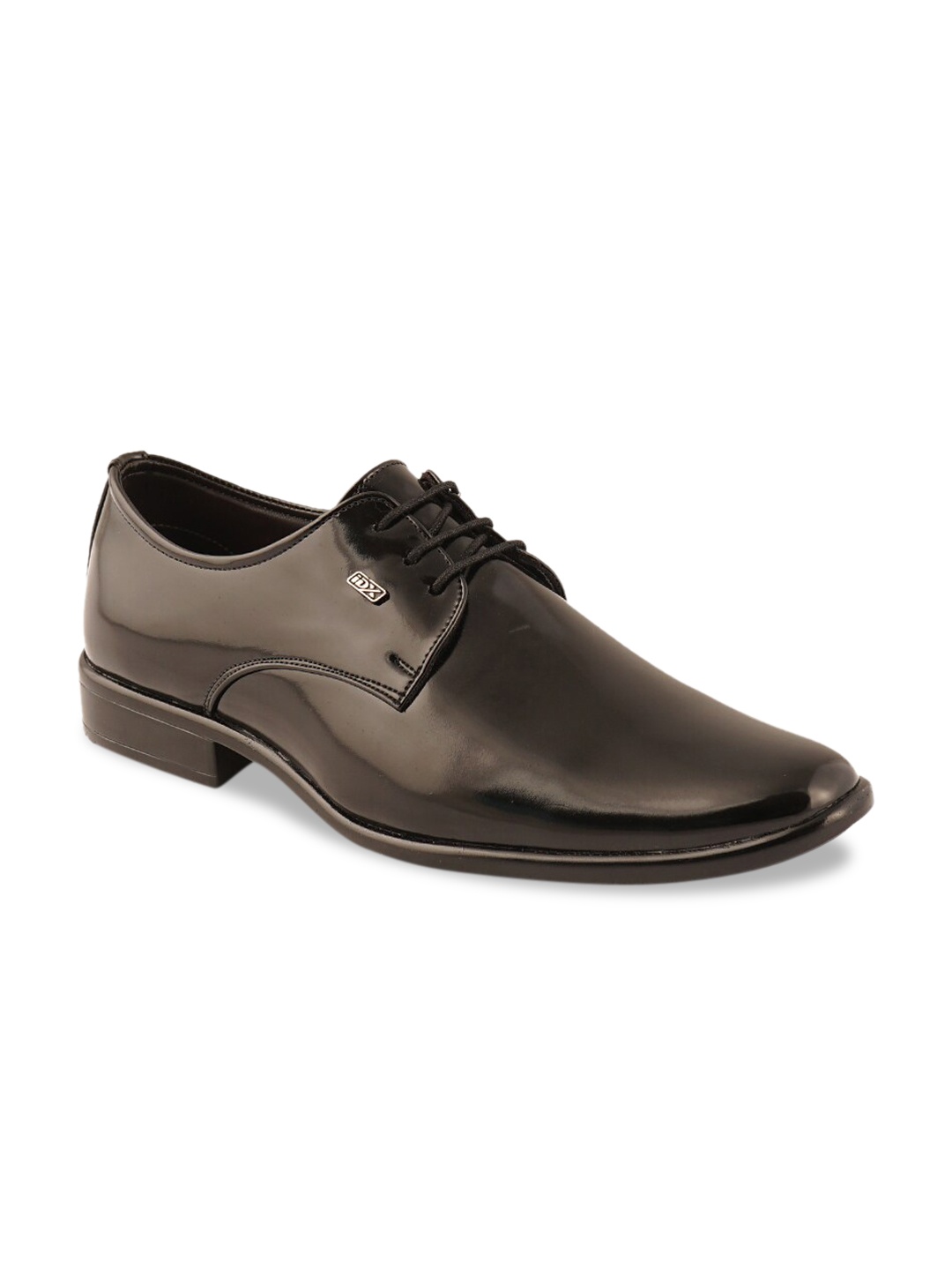 iD Men Black Lace Up Formal Shoes
