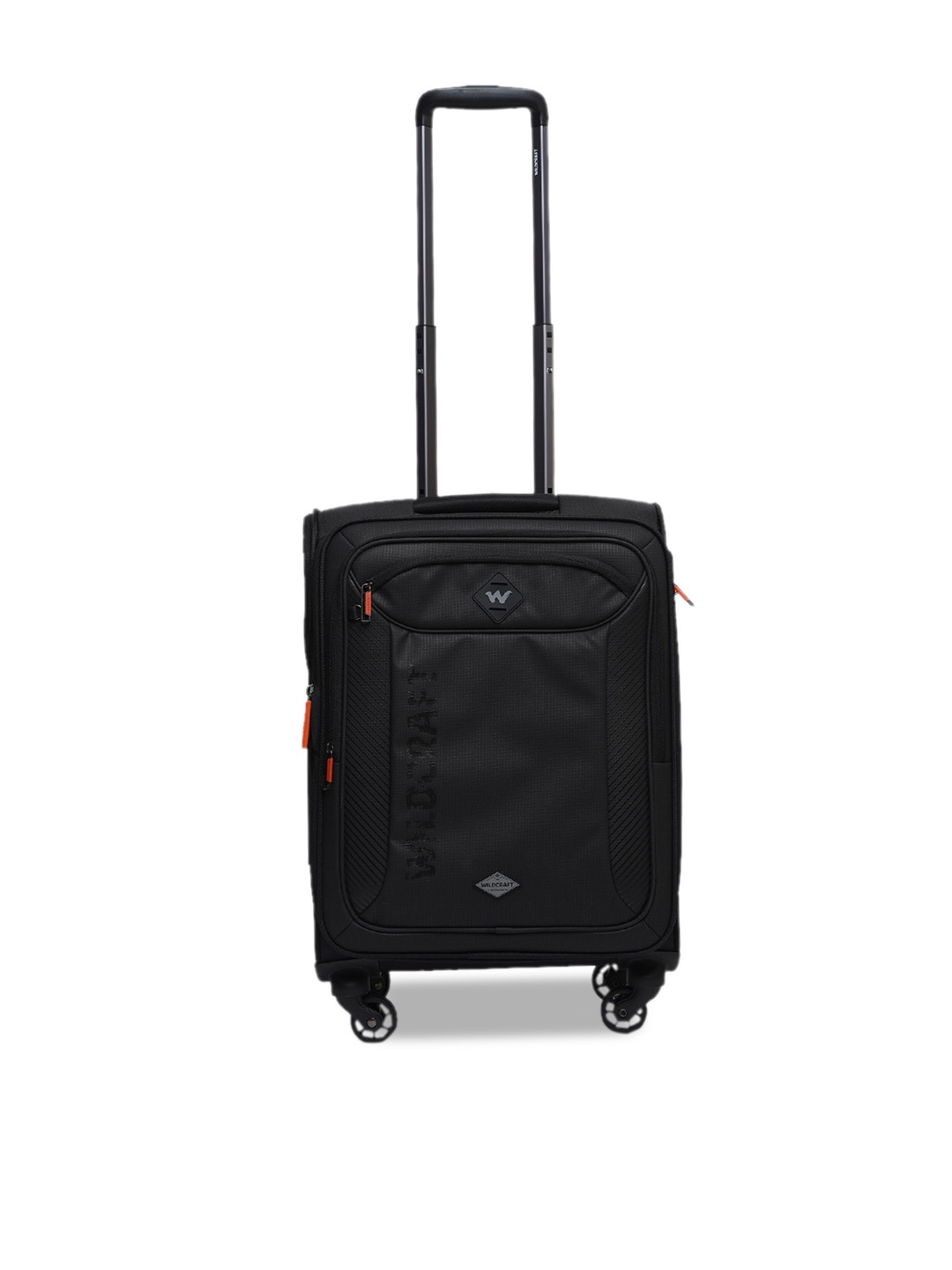 Wildcraft Polaris Textured Soft-Side Medium Trolley Suitcase, Black