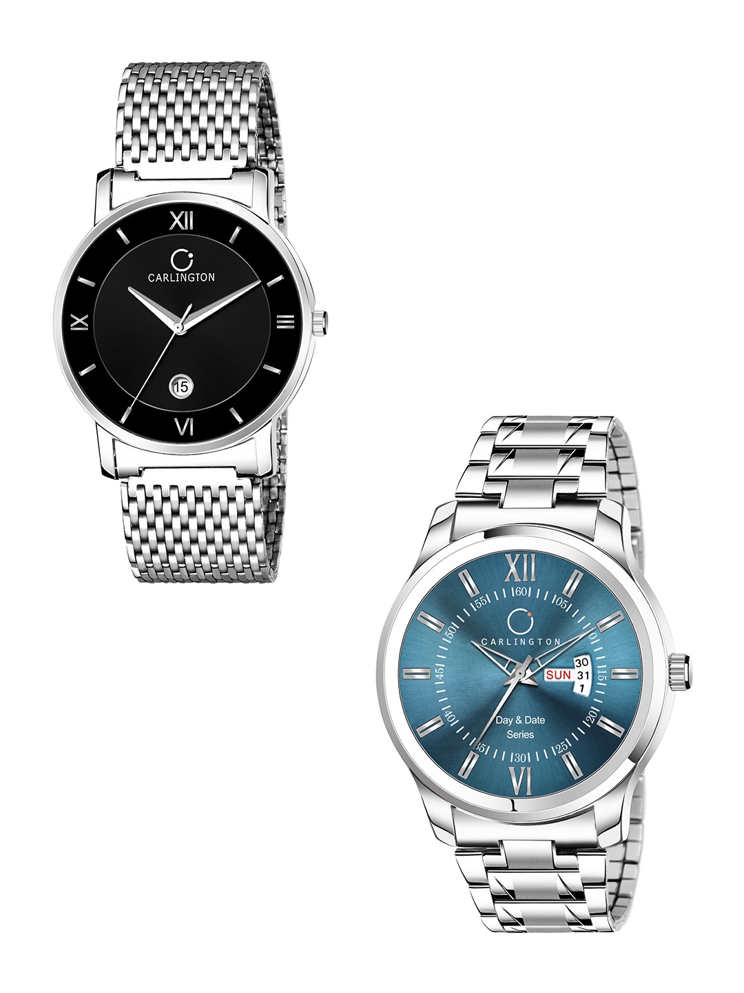 CARLINGTON Men Black Analogue Watch