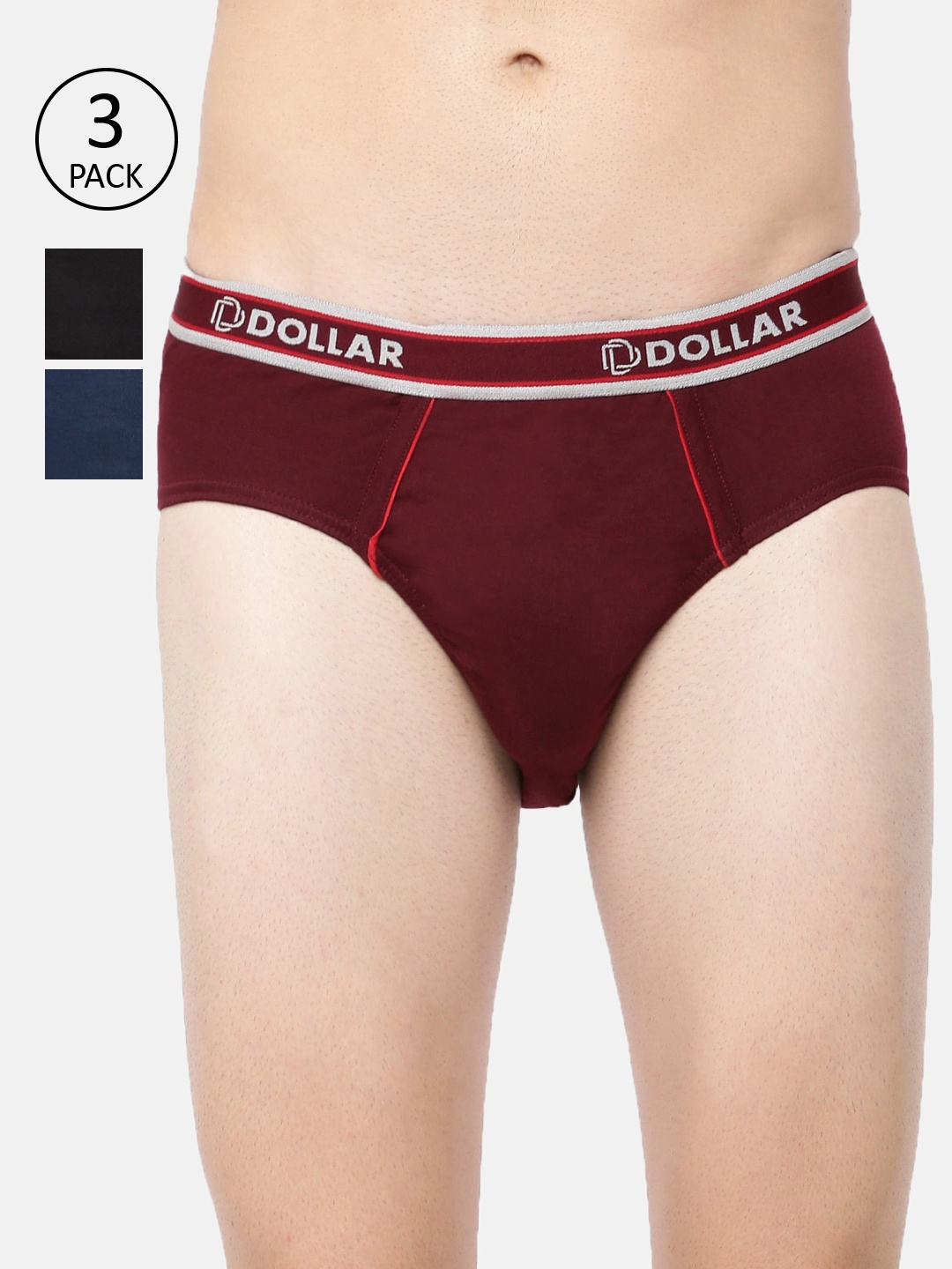Dollar Bigboss Men Solid Pack of 3 Anti-Microbial Super Combed Cotton Brief, Assorted
Dollar Bigboss Men Solid Pack of 3 Anti-Microbial Super Combed Cotton Brief, Assorted