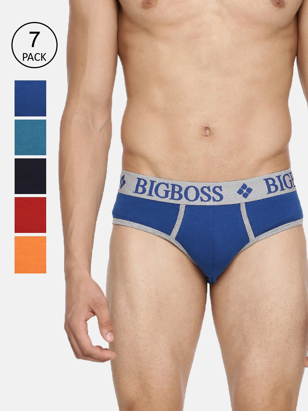 Dollar Bigboss Men Pack of 7 Shuffle Intellisoft Cotton Modal Brief MJBR-11-R2-TECHNO-PO7, Assorted
Dollar Bigboss Men Pack of 7 Shuffle Intellisoft Cotton Modal Brief MJBR-11-R2-TECHNO-PO7, Assorted