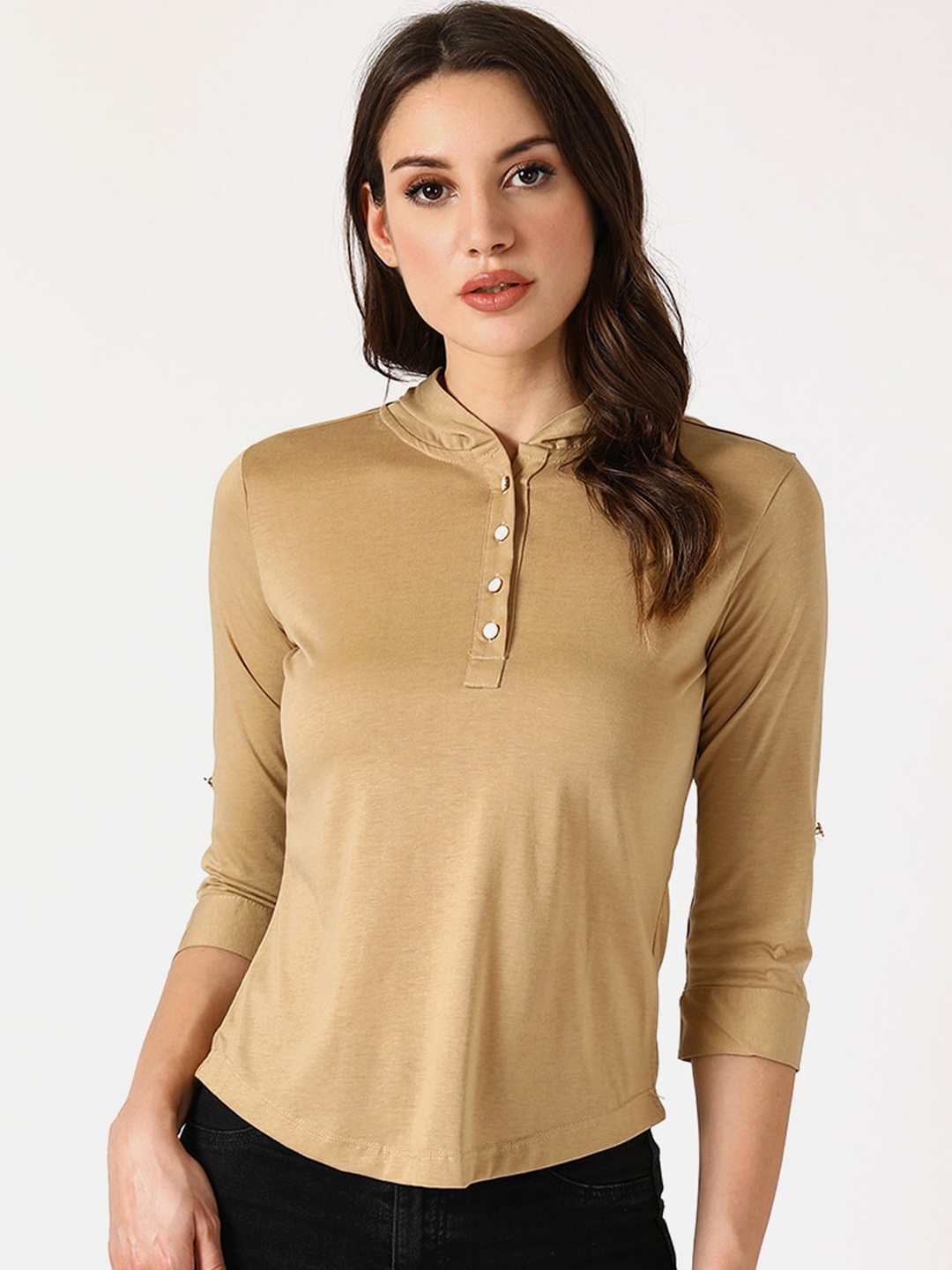 V2 Value & Variety Beige Regular Top
