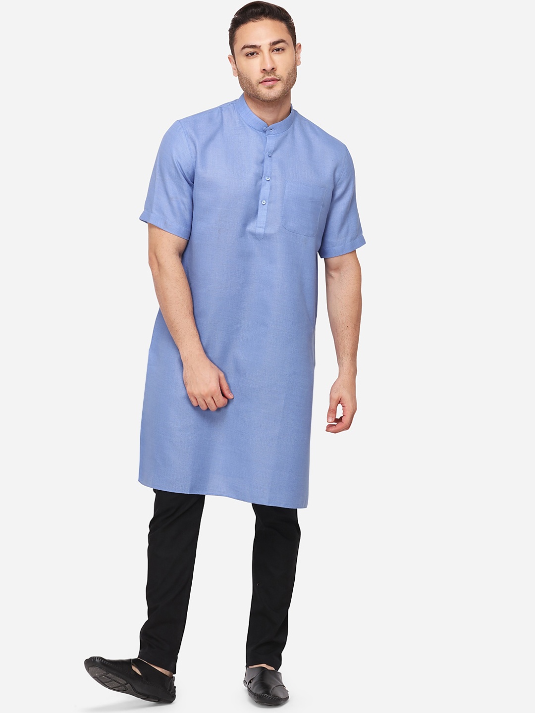 Modi Kurta Men Blue Kurtas