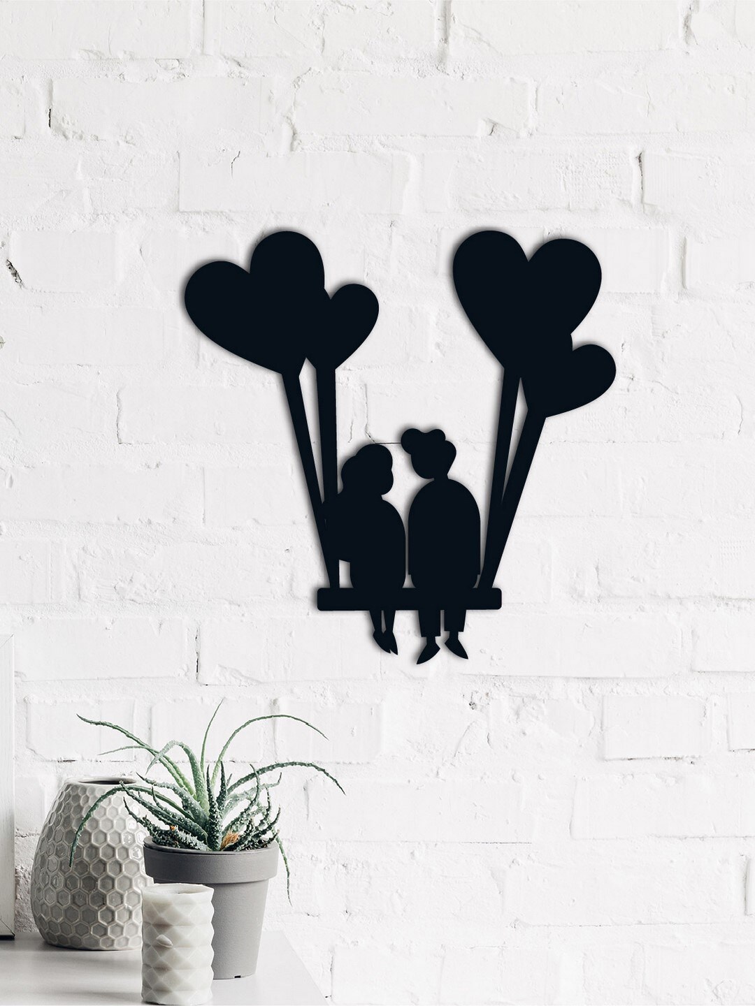 eCraftIndia Black Young Loving Couple With Hearts Wooden Valentine Gift Wall Decor
eCraftIndia Black Young Loving Couple With Hearts Wooden Valentine Gift Wall Decor