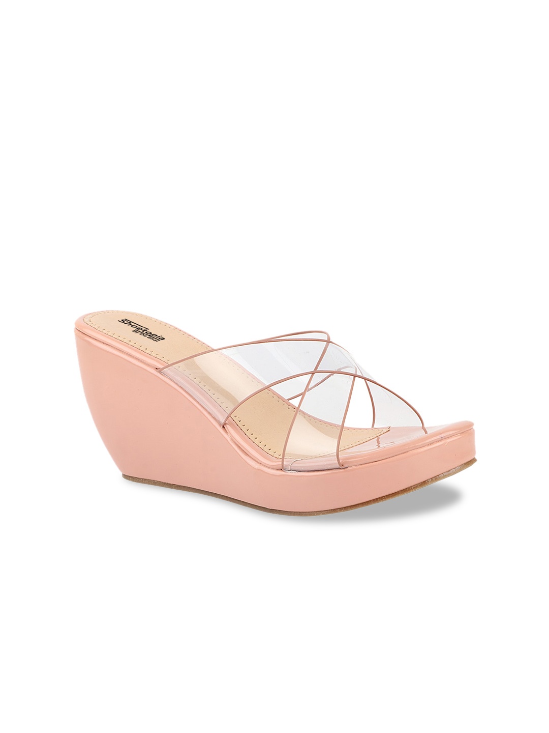 Shoetopia Women Pink Solid Sandals