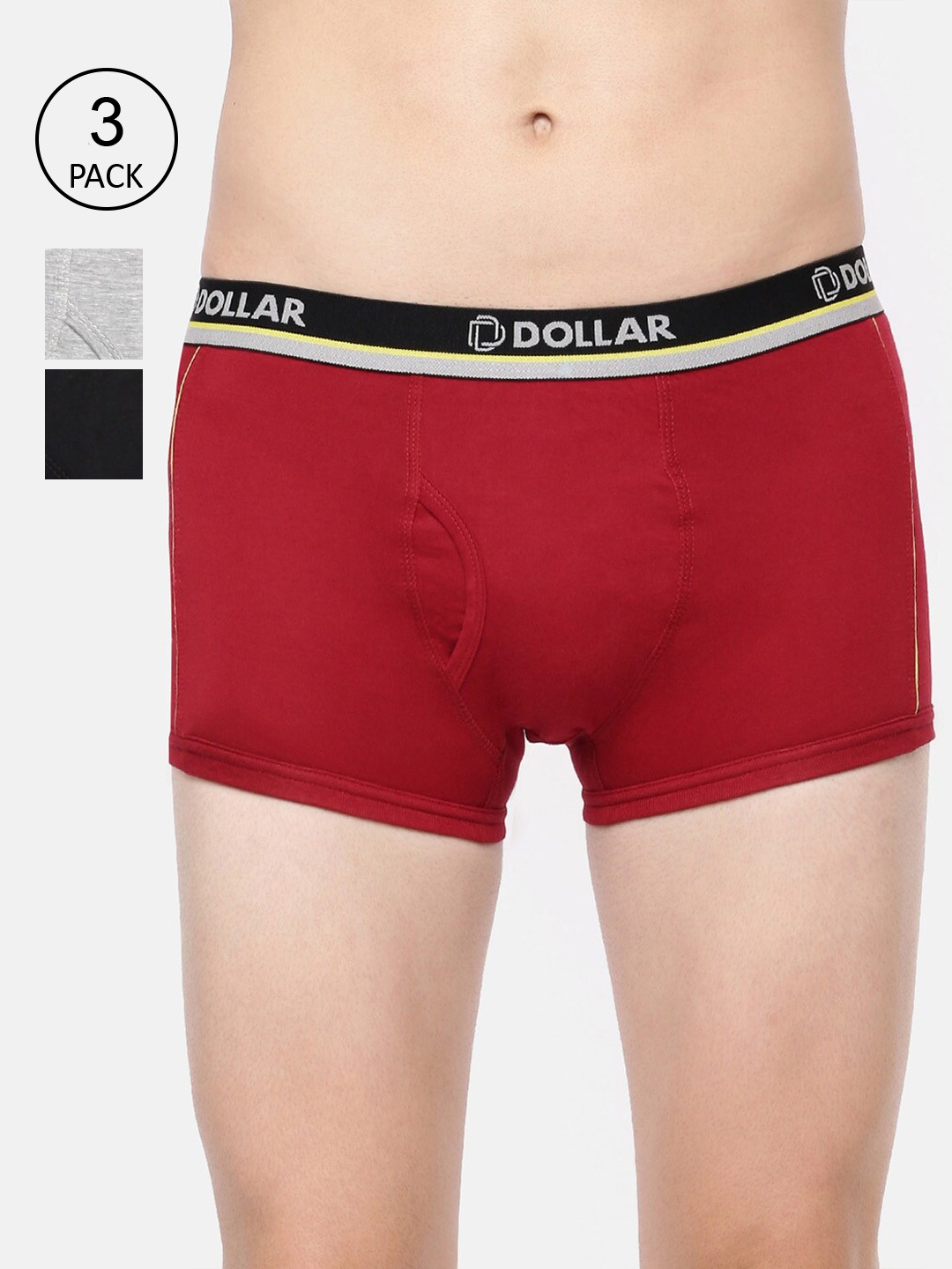 Dollar Bigboss Men Solid Pack of 3 Super Combed Cotton Trunk MBTR-12-GLOTRUNK-PO3-C2, Assorted
Dollar Bigboss Men Solid Pack of 3 Super Combed Cotton Trunk MBTR-12-GLOTRUNK-PO3-C2, Assorted