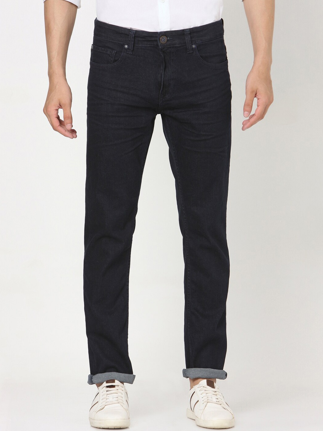 SPYKAR Men Navy Blue Slim Fit Low-Rise Clean Look Jeans