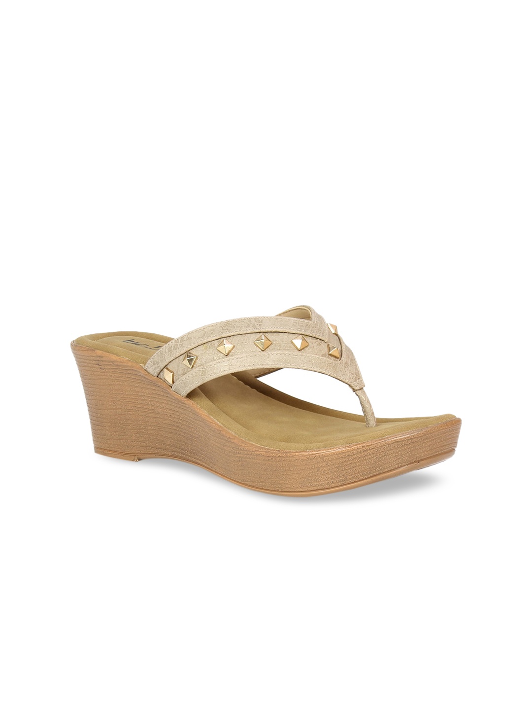Inc 5 Women Beige Solid Sandals