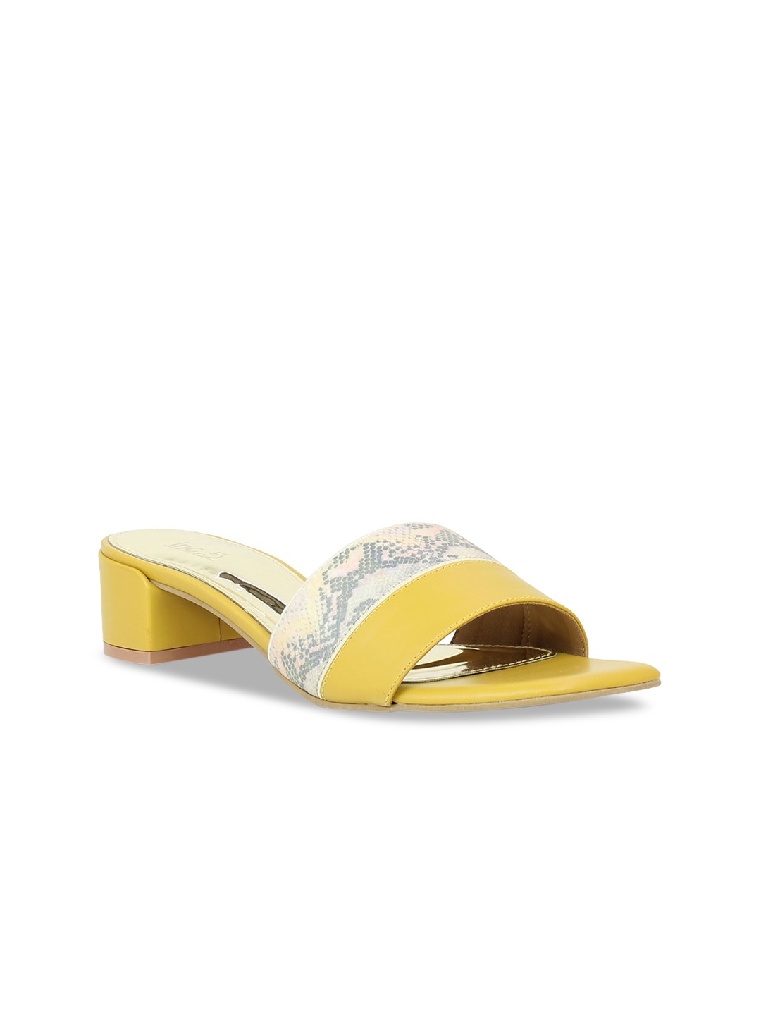Inc 5 Women Yellow Woven Design Sandals